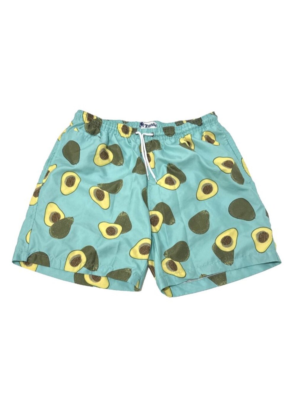 Trunks Surf & Swim Co Aqua Avocado Swim Trunks Mesh Lining Mens Size Xl
